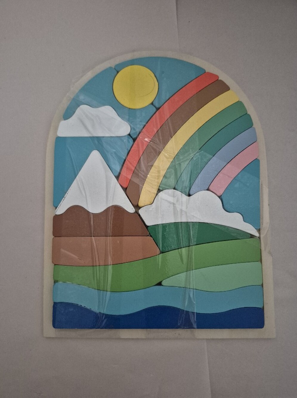 *5 Items for $25 Baby Items* Kids Wooden Mountain And Rainbow Puzzle